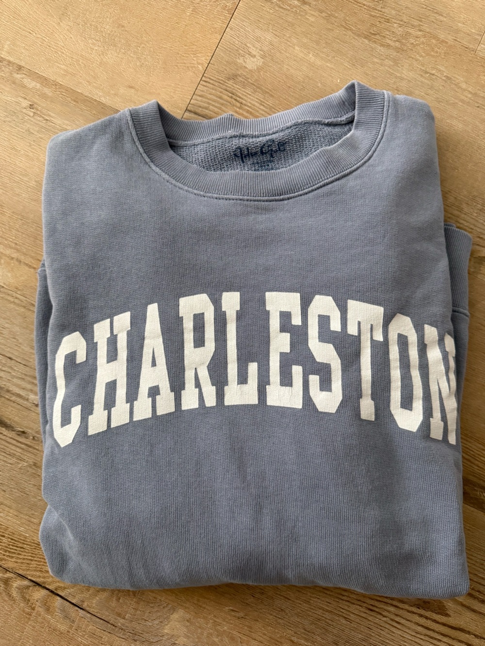 John Galt Brandy Melville Like New Blue Charleston Crewneck Sweatshirt OS